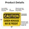 Signmission Carbon Monoxide May Be Present OSHA Caution Sign, Plastic, 18in W x 12in L, 2PK OS-2PACK-CS-P-1218-L-19122 - alternate 6